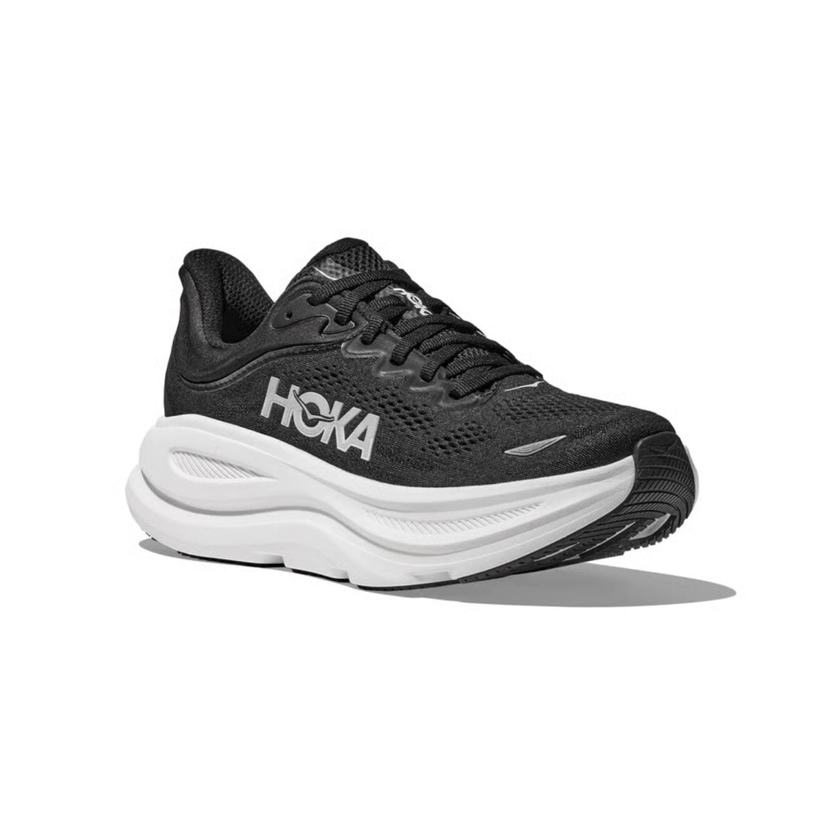 HOKA BONDI 9 - BLACK/WHITE
