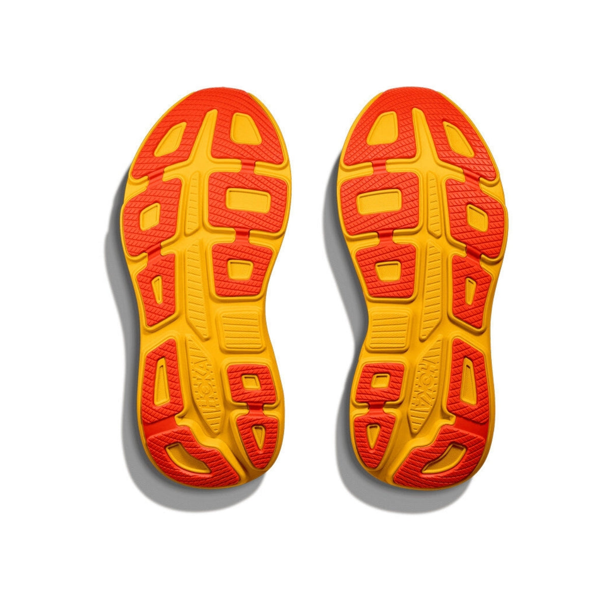 HOKA BONDI 9 - WHITE/ORANGE