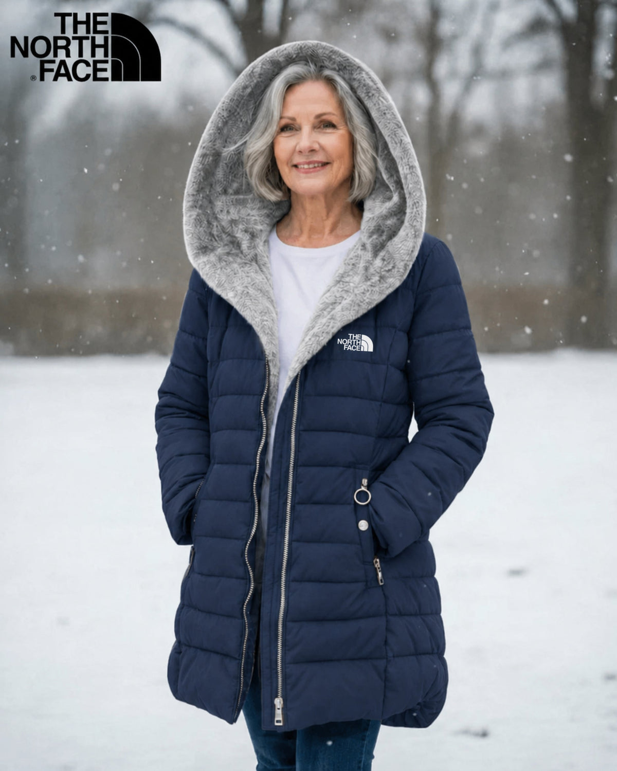 The N0rth Face | Lang Vattert Vinterjakke for Dame